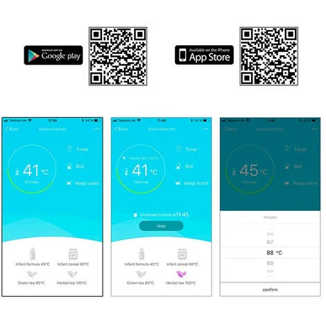 Bouilloire Électrique Avec Wifi 1.5L 2200W Proficook PC-WKS 1167G – Image 5