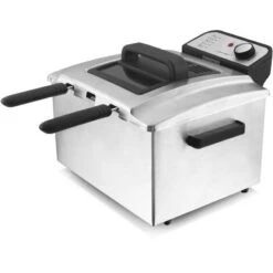 Friteuse 3 En 1 DF 402 B, Acier Inoxydable Brossé,4,5 Litres, 2000 Watts Bestron