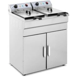 Friteuse Sur Armoire Friteuse Électrique Double Friteuse Restaurant 2x16L 12000W
