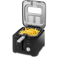 Électrique 2.5L Deep Fat Chip Friteuse Non Stick Pan & Safe Panier Poignée F