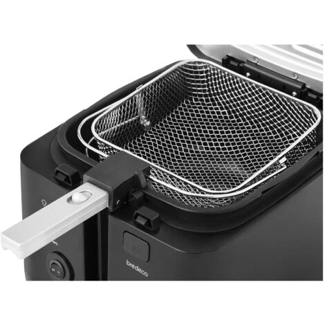 Électrique 2.5L Deep Fat Chip Friteuse Non Stick Pan & Safe Panier Poignée F – Image 4