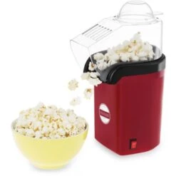 Machine À Popcorn Appareil Look Rétro Années 50 Rouge Popcorn Maker Cinema Air