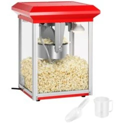 Cinéma Popcorn Automate Rouge Popcorn Maker Acier Inoxydable Agitateur F