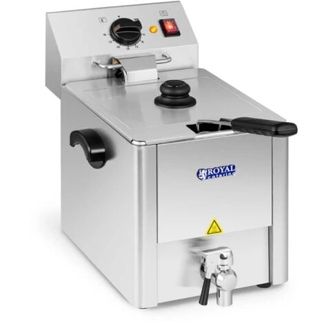 Friteuse Électrique Professionnelle Acier Inoxydable Zone Froide EGO 13L 3250W