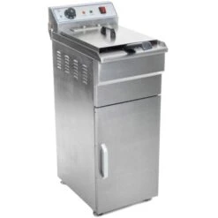 Friteuse Haute Acier Inox 1 Bac 16 Litres Cuve Amovible Avec Minuterie Professionnelle