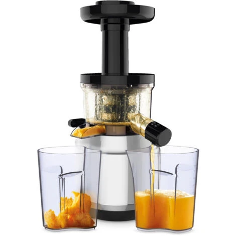 MOULINEX Extracteur De Jus 150W Aluminium / Noir 0,8l 4 Vitesses Pressage à Froid Rotation 80 Trs/min Multifonctions Glace Con – Image 3