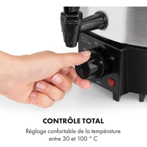 Biggie Eco Stérilisateur Automatique & Distributeur De Boissons Chaudes 1000 W 30-100 °C Robinet 9 L – Image 3