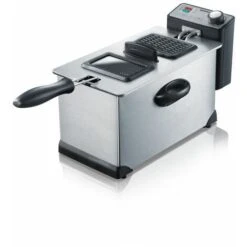 Severin - 2431 - Friteuse - 2000 W - 3l. - Noir / Inox Brossé