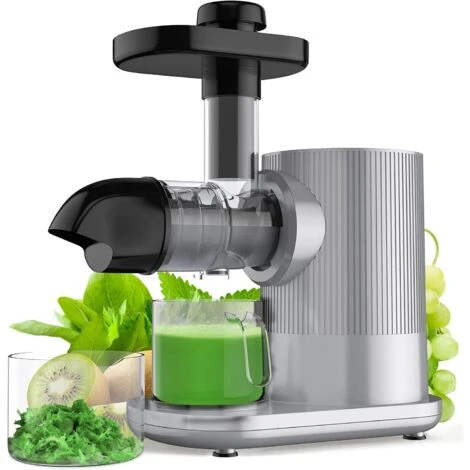 COSTWAY Extracteur De Jus De Fruits Et Légumes Presse à Froid 150W Avec Moteur Silencieux Brosse 500ml Fonction D'Inversion ≤60dB – Image 2
