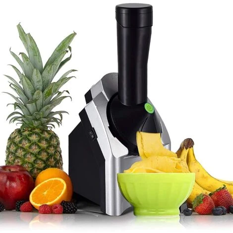 Machine A Sorbet Aux Fruits Electrique Pour Sorbetiere Pour Faire Des Desserts A La Creme Glacee Vegetaliens – Image 2