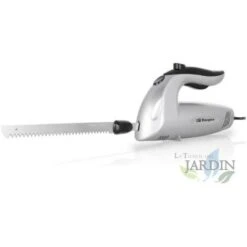 Couteau électrique Orbegozo. Couteau Dentelé En Acier Inoxydable. Comprend Une Lame Supplémentaire Pour Congelé.