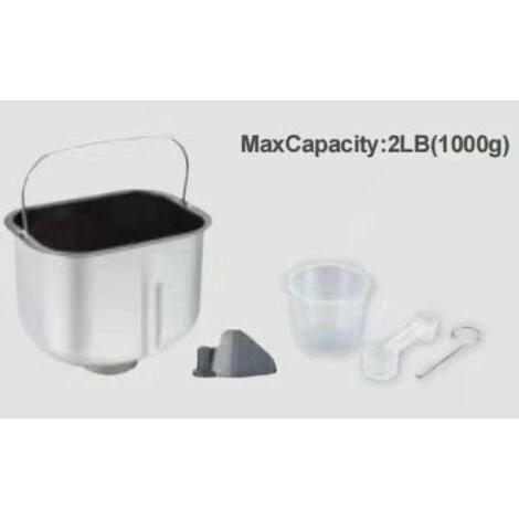 Machine à Pain BAKER 1kg 600W 19 Modes Ecran Digital Avec Accessoires – Image 3