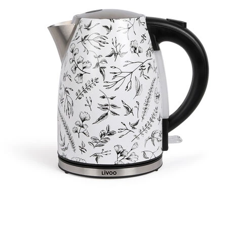 Bouilloire Sans Fil 1.7l 2200w Blanc/noir - Livoo - Dod171fl