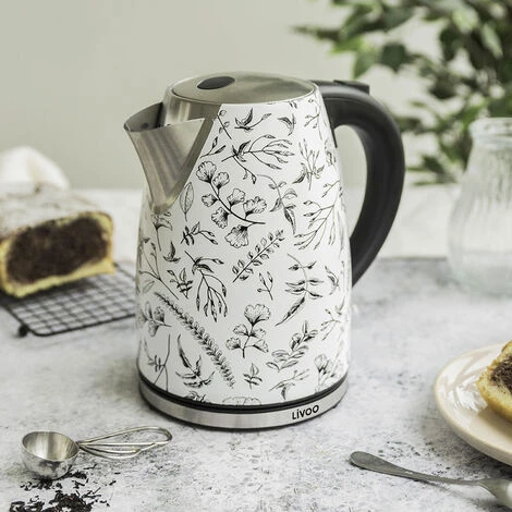 Bouilloire Sans Fil 1.7l 2200w Blanc/noir - Livoo - Dod171fl – Image 4