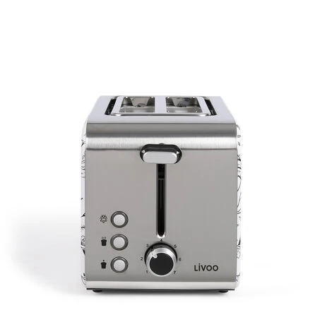 Grille-pains 2 Fentes 850w Blanc/noir - Livoo - Dod170fl – Image 2