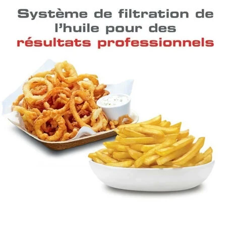 TEFAL FR511170 Filtra Pro Friteuse Semi-professionnelle Inox&Design, 2400 W, 3 L (jusqu'a 4 P), Filtre Breveté, Thermostat Ré… – Image 3