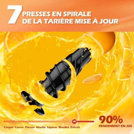 RELAX4LIFE Extracteur Jus De Fruits Et Légumes, Presse-Fruits 150 W Silencieux Avec Noyau De Protection, Centrifugeuse Avec Moteur à Basse Vitesse Pour Fruits, Légumes – Image 3