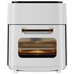 Four A Friteuse A Air 15L 1400W Ecran Tactile Numerique Quatre Fonctions De Prereglage Intelligent Fonction D'arret Automatique Blanc