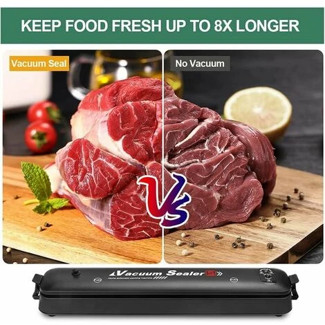 Machine Sous Vide Alimentaire, Appareil Sous Vide, Machine à Emballer Sous Vide Pour La Conservation Des Aliments, Avec Mode Sec Et Humide, 10 Sacs Sous Vide Inclus Pour Aliments, Viandes Cisea – Image 2