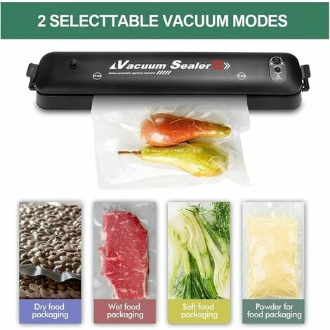 Machine Sous Vide Alimentaire, Appareil Sous Vide, Machine à Emballer Sous Vide Pour La Conservation Des Aliments, Avec Mode Sec Et Humide, 10 Sacs Sous Vide Inclus Pour Aliments, Viandes Cisea – Image 3