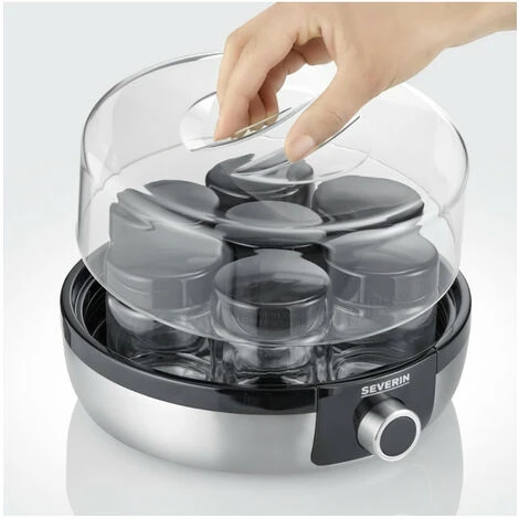 SEVERIN JG 3521 Yourtiere 7 Pots De 150ml Chacun, 5 Programmes, Arret Auto, 100% Sans BPA, Graduation Memo, Enrouleur De Câbl… – Image 2