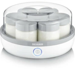 SEVERIN JG 3518 Yourtiere 7 Pots De 150 Ml Chacun, Pratique Et Compacte, 100% Sans BPA, Graduation Memo, Enrouleur De Câble, …