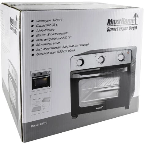 Friteuse à Air Sans Huile XXL - 28L - 1600 Watt - MaxxHome – Image 5