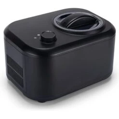 RELAX4LIFE Sorbetière Électrique 1L à 3 Modes De Fonctionnement Avec Réfrigération Automatique, Machine à Glace Avec Cuve Amovible Pour Sorbet, Crème Glacée, Yaourt Congelé (Noir)