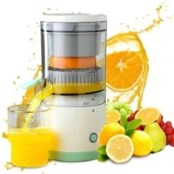 Multifonctionnel Presse Agrumes électrique, Presse Extracteur De Jus De Citron Oranges à Haut Rendement Pamplemousse Portable USB Rechargeable Presse Fruits Sans Fil Pour Cuisine, Voyages