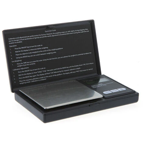 Balance De Cuisine Numérique Portable Bijoux Or Outil De Mesure De Poids 100/0.01G LCD Poche Pondération Balances électroniques (noir)
