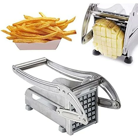 Shopants Acier Inoxydable Manuel Trancheuse De Pommes De Terre Chips Trancheuse À Viande Cube Cutter Machine De Découpe Outils Pour La Cuisine