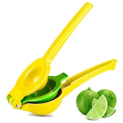 Presse-citron En Métal De Qualité Supérieure - Presse-agrumes Manuel Classique Jaune Et Vert