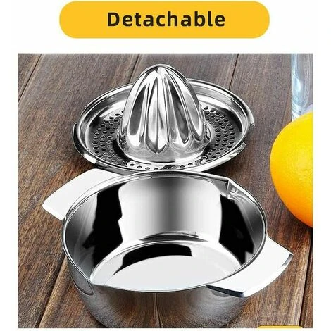 Presse Agrume Manuel Presse Orange Inox Presse Citron Orange Juicer Lavable Au Lave-Vaisselle Pour Oranges Citrons Limes – Image 2