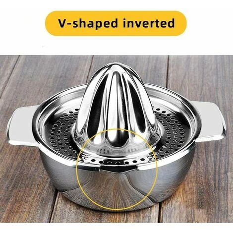 Presse Agrume Manuel Presse Orange Inox Presse Citron Orange Juicer Lavable Au Lave-Vaisselle Pour Oranges Citrons Limes – Image 3