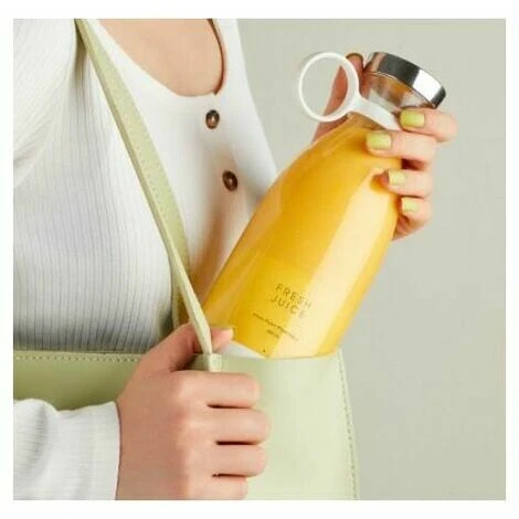 Mini Extracteur De Jus Juicer Pour Shakes Et Smoothies Fruits Légumineuses , Mixeur Portable Rechargeable Par USB - Rose – Image 5