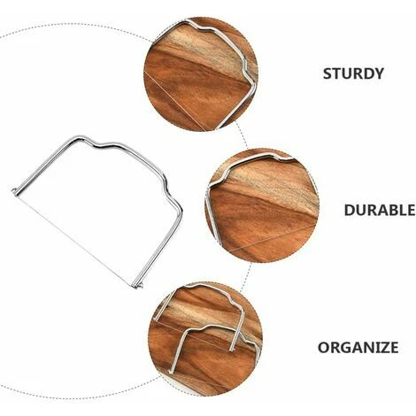 OAAO 2Pcs Coupe-Fil De Fromage à Beurre En Acier Inoxydable Trancheuse à Fromage Coupe Facile Et Rapide Des Fromages à Pâte Dure Ou Semi-Dure – Image 3