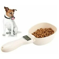 Cuillère à Mesurer Pour Chien, Cuillère Pesée Avec écran LCD Pour Nourriture Croquette De Chien Chat Lapin Oiseaux