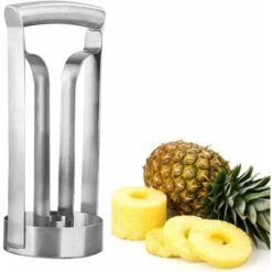 Coupe Ananas,Coupeur D'ananas En Acier Inoxydable,Éplucheur D'ananas Coupes,Ananas Peeler Pour La Maison Et La Cuisine