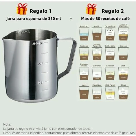 Neige-Mousseur à Lait, à Lait électrique à Piles Avec Pot à Lait En Acier Inoxydable, Mousseur à Lait électrique Manuel Avec Moteur électrique Puissant – Image 4