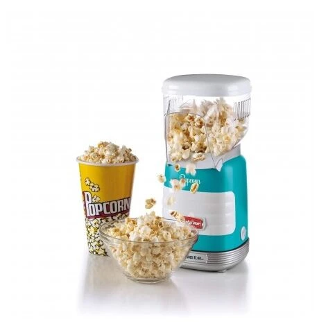 ARIETE POP CORN PARTY TIME MACHINE À POPCORN 1100 W BLEU, TRANSPARENT (00C295601AR0) 2956/01 – Image 4