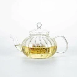 Théière En Verre Avec Infuseur Citrouille Design (théière Citrouille 600 Ml)