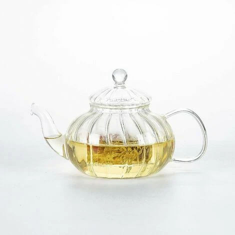 Théière En Verre Avec Infuseur Citrouille Design (théière Citrouille 600 Ml)