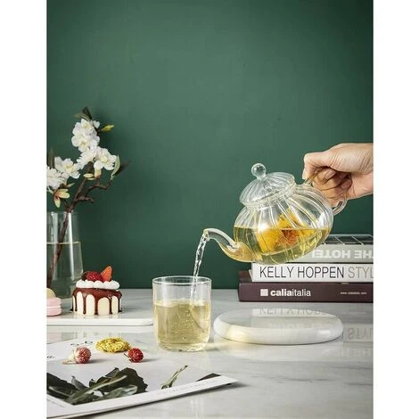 Théière En Verre Avec Infuseur Citrouille Design (théière Citrouille 600 Ml) – Image 4