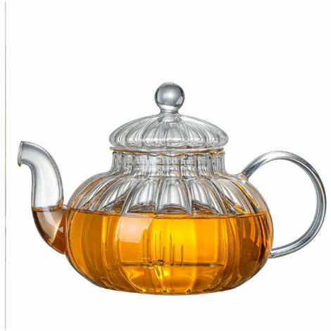 Théière En Verre Avec Infuseur Citrouille Design (théière Citrouille 600 Ml) – Image 5