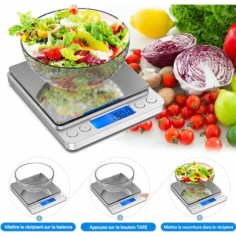 0.1G / 3Kg 2Kg 1Kg Balance De Cuisine Électrique Précise, Balance à Café, Poids Des Aliments, Balances Postales, Mesure De La Balance Multifonction En Grammes Et En Onces Pour La Cuisson, 0.1G / 3Kg 3 – Image 2