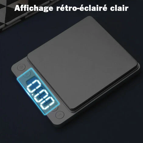 0.1G / 3Kg 2Kg 1Kg Balance De Cuisine Électrique Précise, Balance à Café, Poids Des Aliments, Balances Postales, Mesure De La Balance Multifonction En Grammes Et En Onces Pour La Cuisson, 0.1G / 3Kg 3 – Image 3