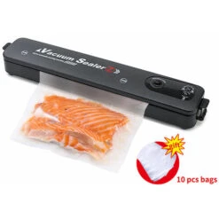 Machine Sous Vide Alimentaire, Appareil De Mise Sous Vide La Cuisine Et La Conservation, Pour Aliments, Viandes, Légumes, Fruits Inclus 10 Sac Sous Vide