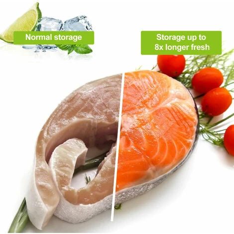 Randaco Rouleaux sous vide,Sacs Sous Vide Alimentaire 4 Rouleaux, 20 X 600 CM Pour Appareil De Mise Sous Vide, Réfrigérateur, Réutilisable – Image 4