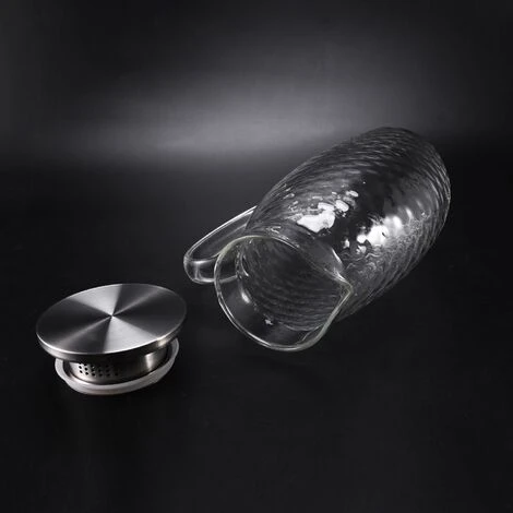 2000 Ml D'éPaisseur RéSistant à La Chaleur Marteau Verre Blanc Froid Ouvert Grande Capacité MéNage Haute TempéRature Jus De Thé Bouteille D' Froide ThéIèRe – Image 3