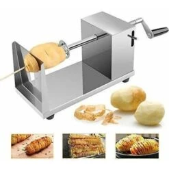 Coupe-pommes De Terre En Acier Inoxydable Trancheuse Chips Slicer Twister Coupe-spirale De Pommes De Terre Petits Appareils En Acier Inoxydable Durables Pour La Maison, Les Magasins